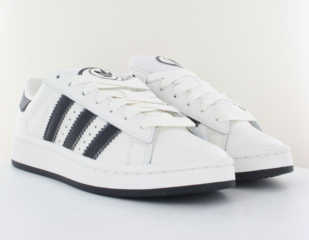 Adidas Campus 00s cuir blanc noir