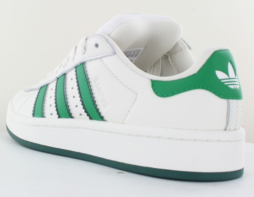 Adidas Campus 00s cuir blanc vert