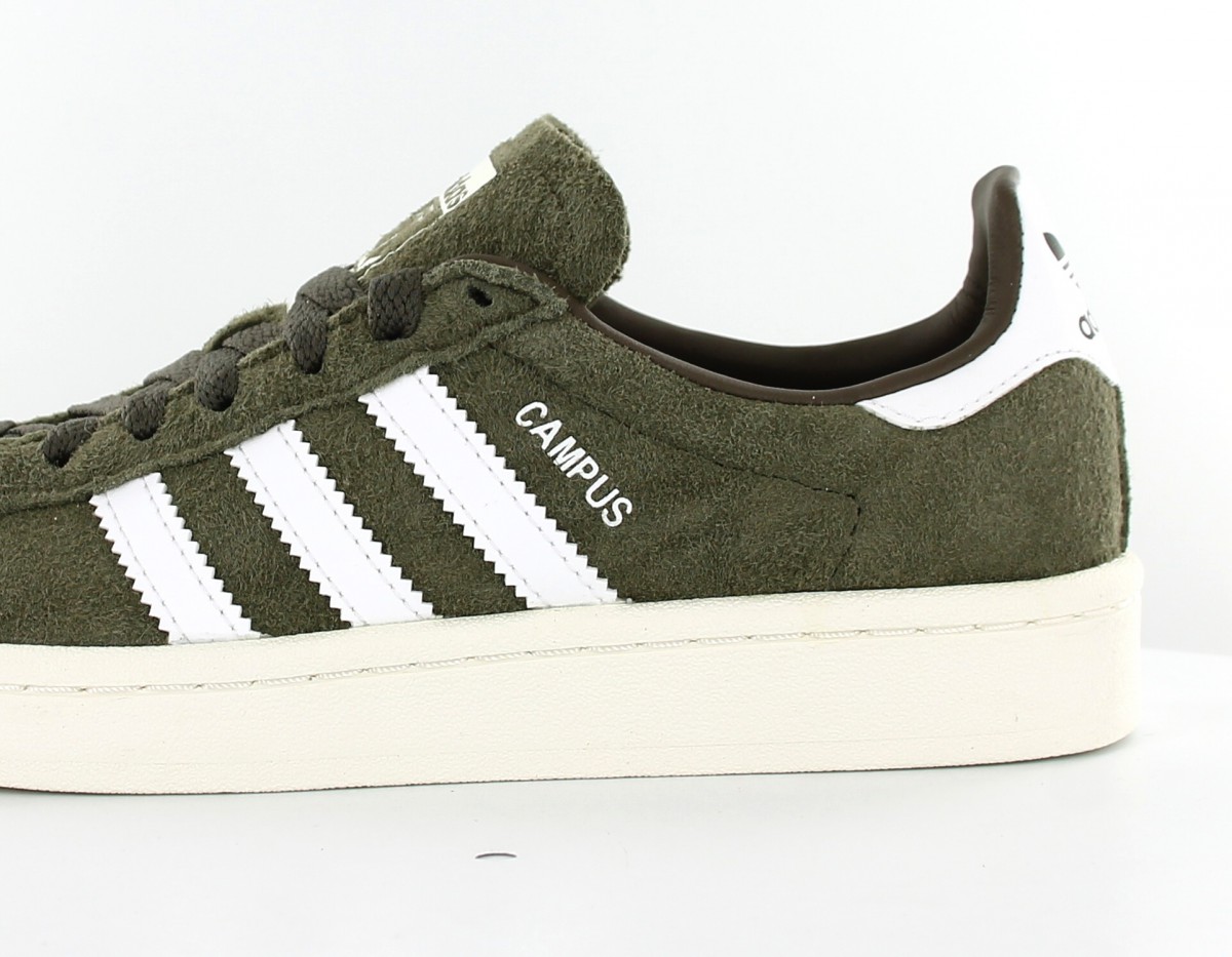 Adidas Campus Vert kaki blanc CQ2081