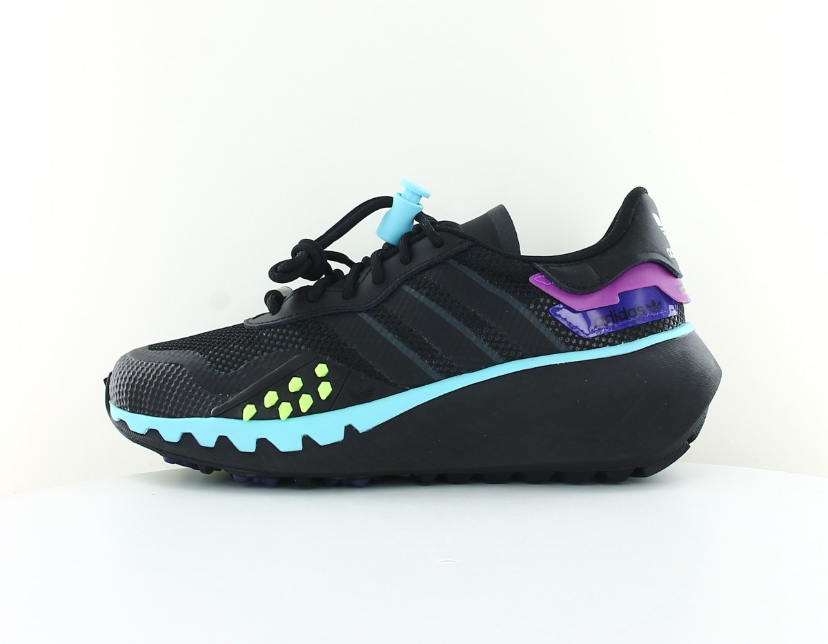 Adidas Choigo noir bleu ciel violet vert