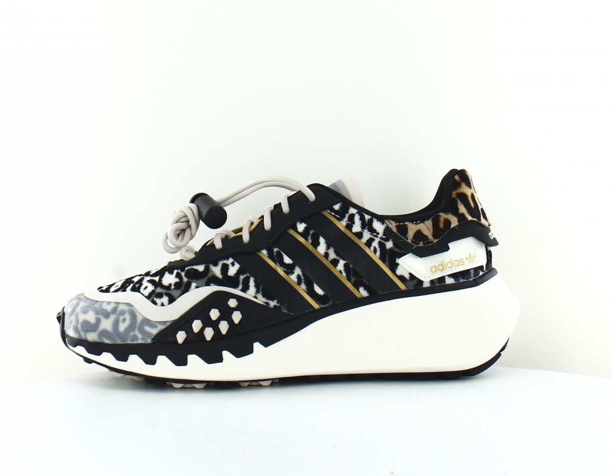 Adidas Choigo noir leopard print