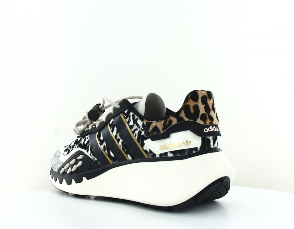 Adidas Choigo noir leopard print