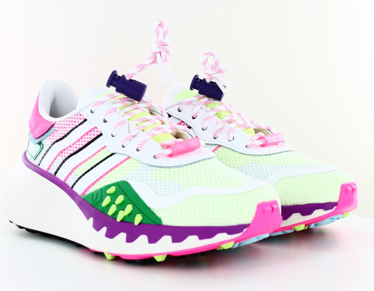 Adidas Choigo vert pastel rose vert violet