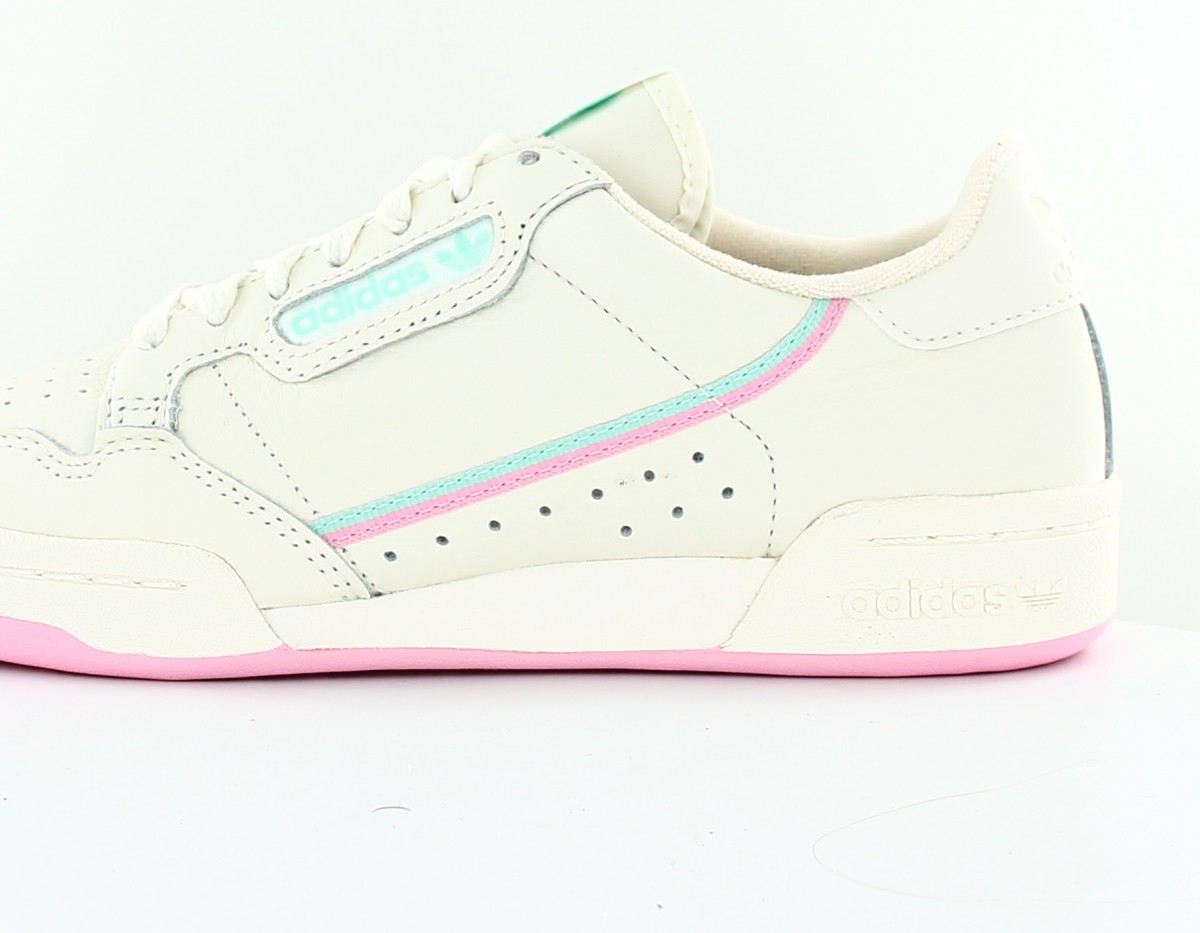 Adidas Rascal Continental 80 beige vert mint rose