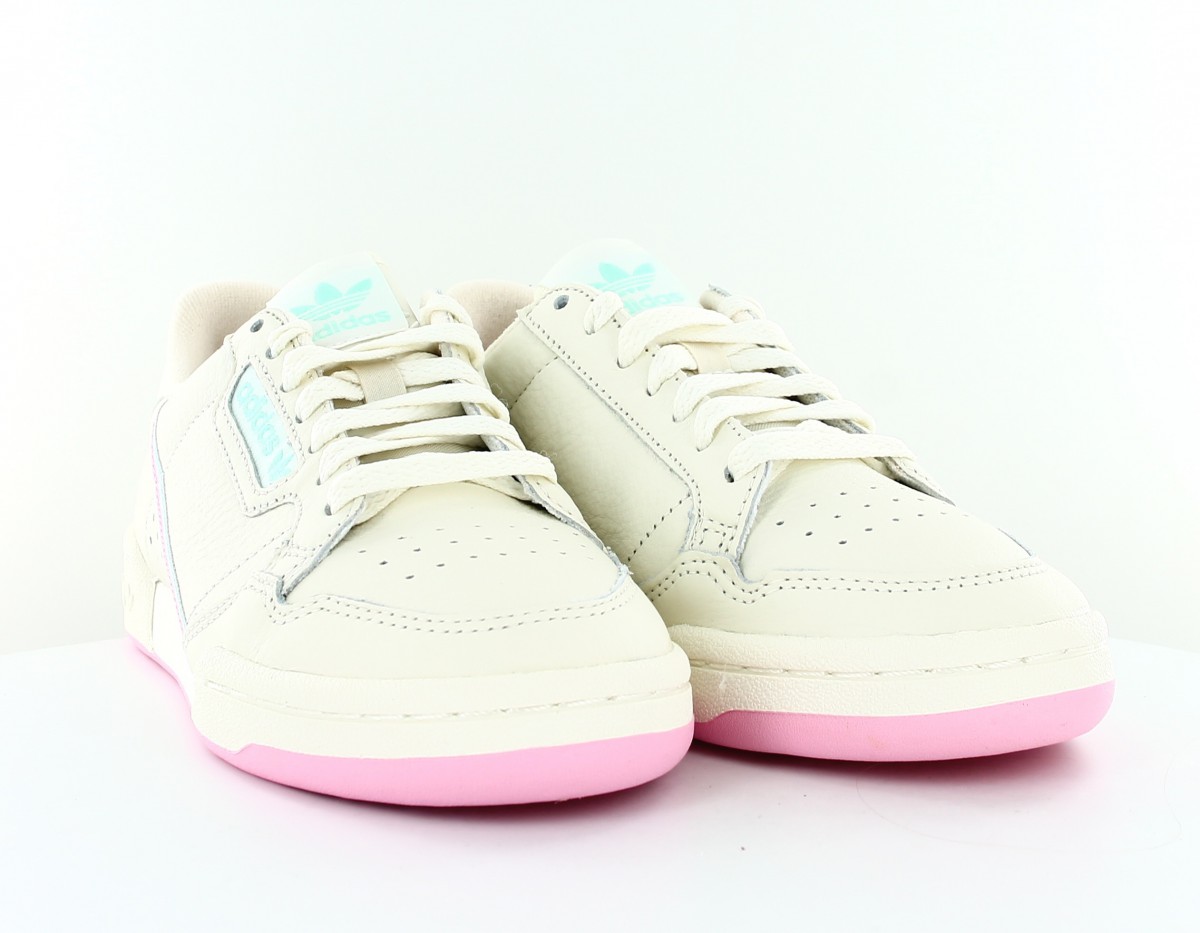 Adidas Rascal Continental 80 beige vert mint rose