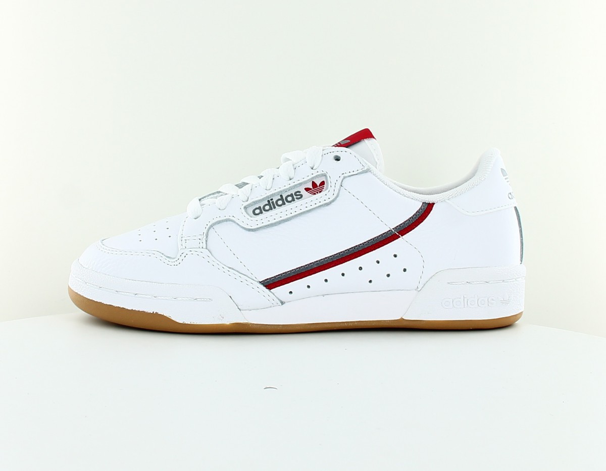 Adidas Continental 80 blanc rouge gris
