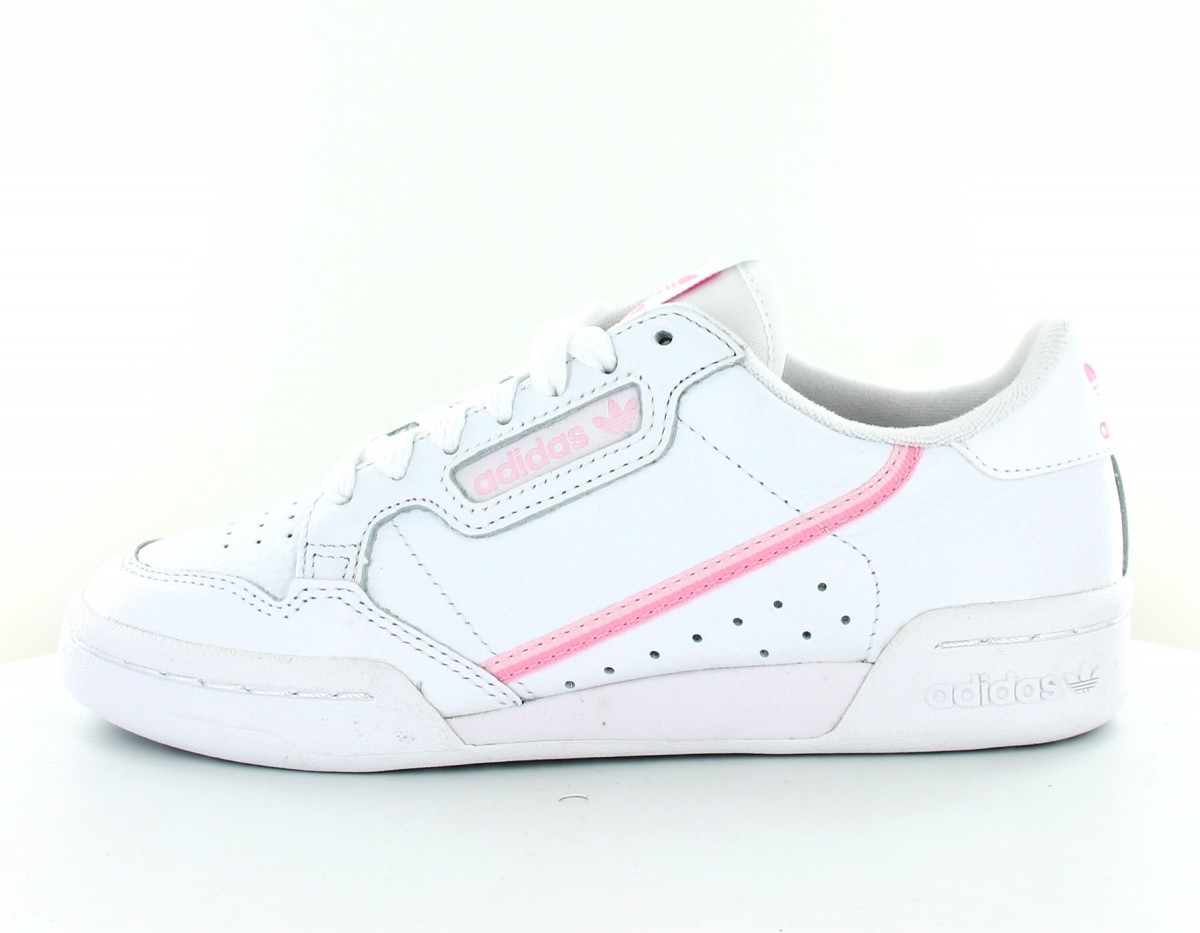 Adidas Continental 80 blanc rose