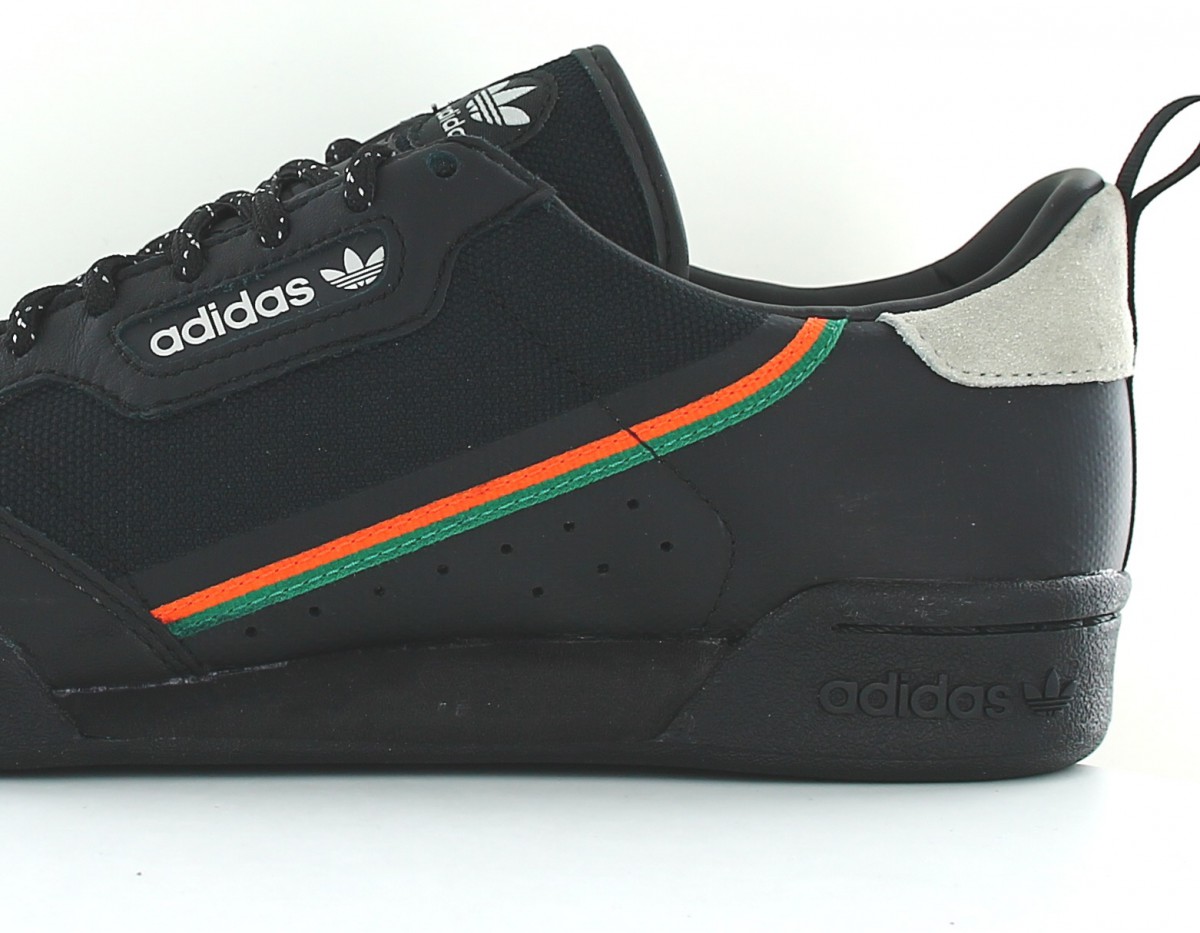 Adidas Continental 80 nylon noir orange vert