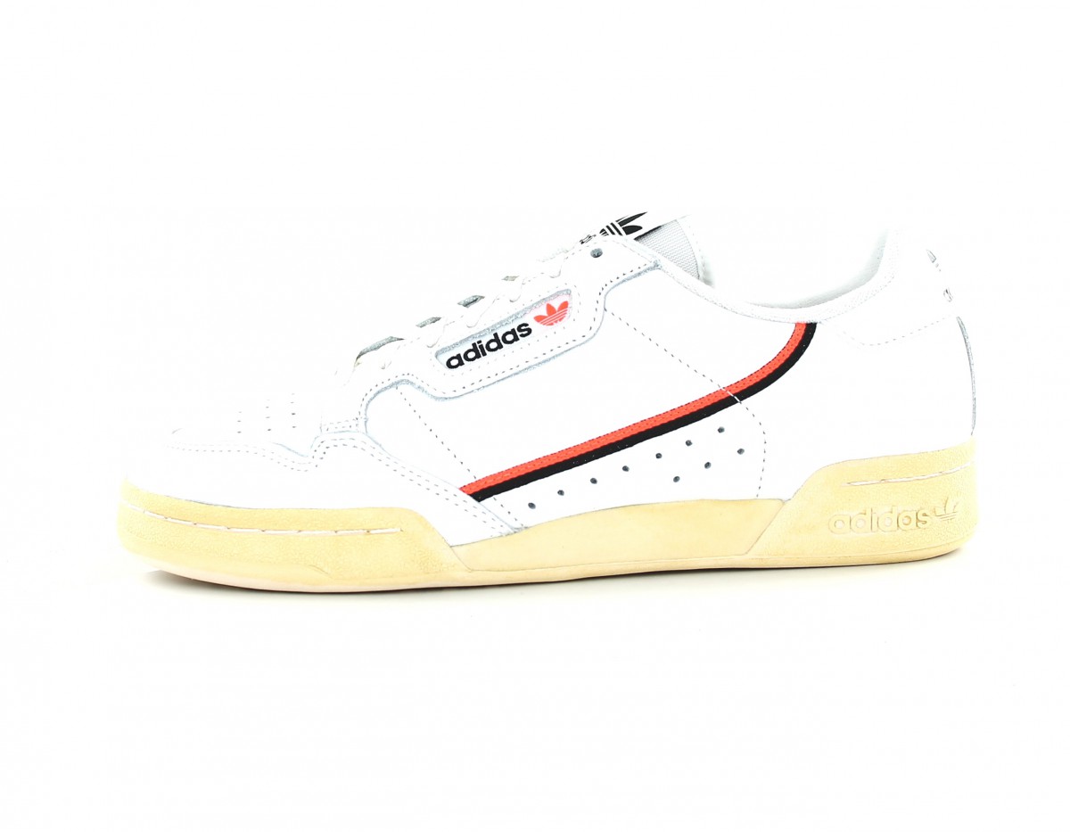 Adidas Continental 80 vintage blanc orange beige