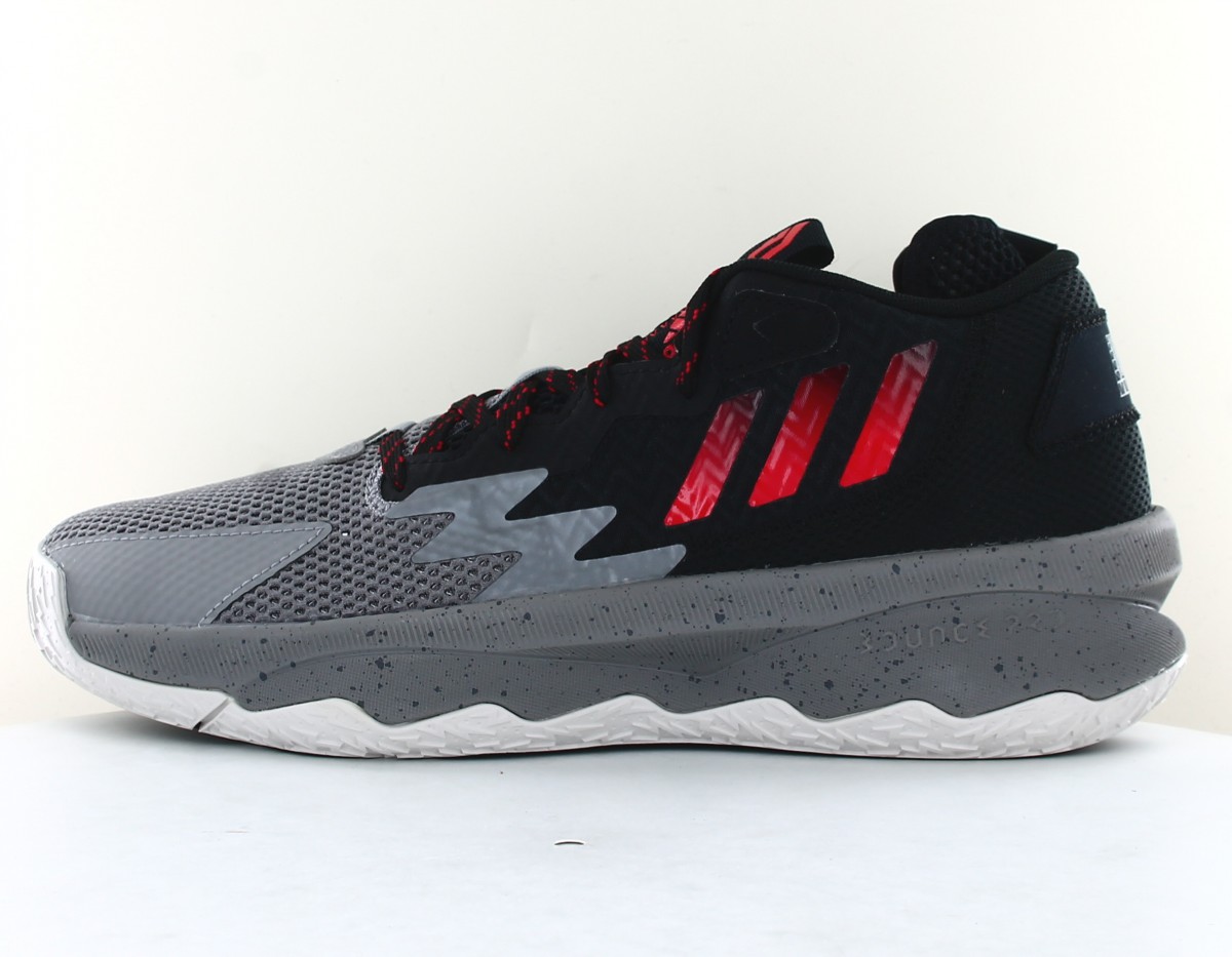 Adidas Dame 8 gris noir rouge