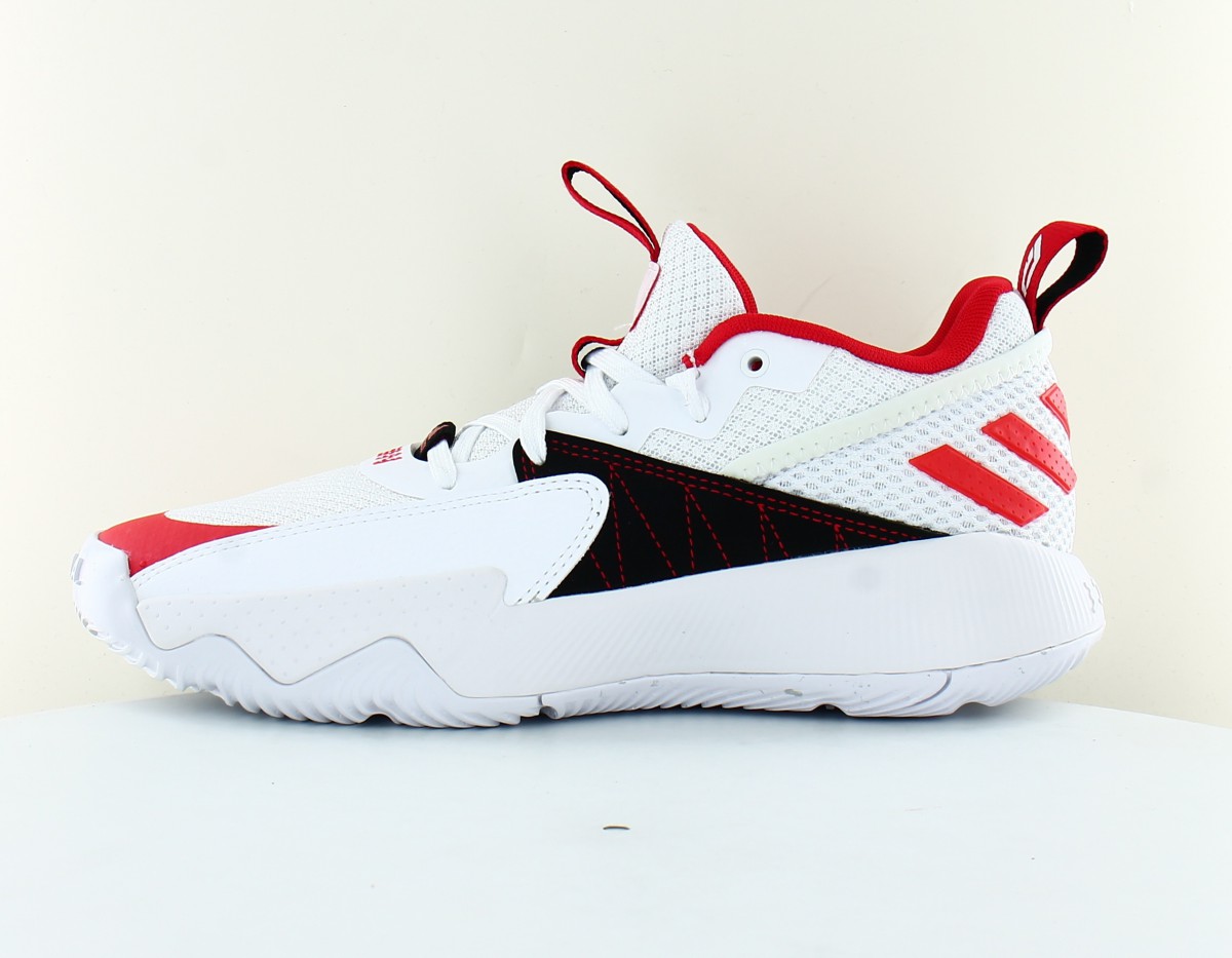 Adidas Dame certified blanc rouge noir
