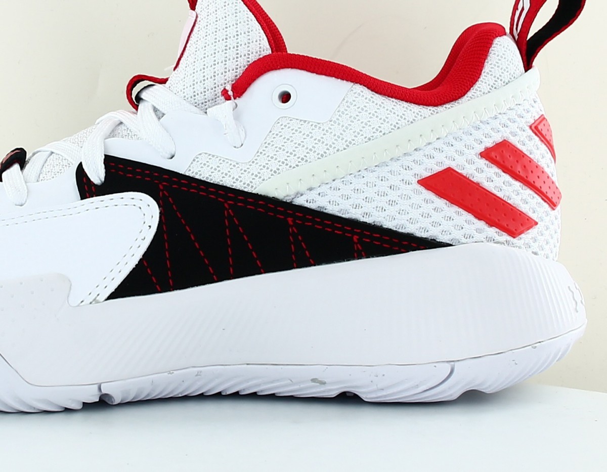 Adidas Dame certified blanc rouge noir