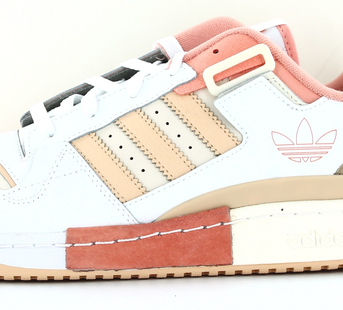 Adidas Forum exhibit low blanc rose beige