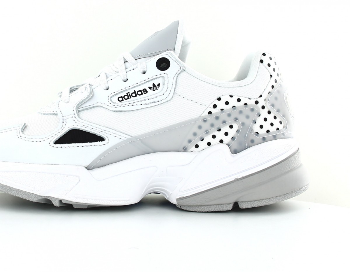 Adidas Falcon blanc noir speckle