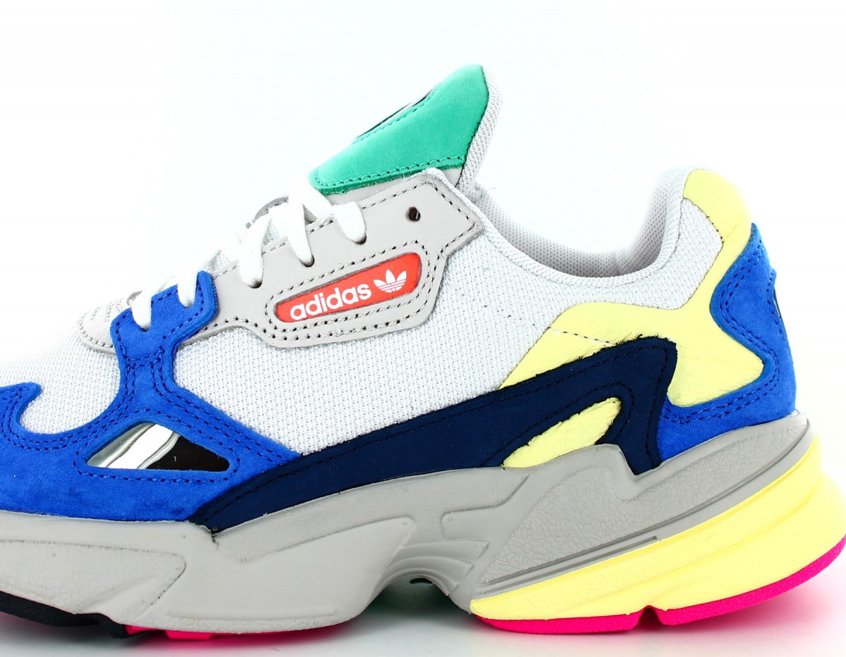 Adidas Falcon bleu-beige-jaune