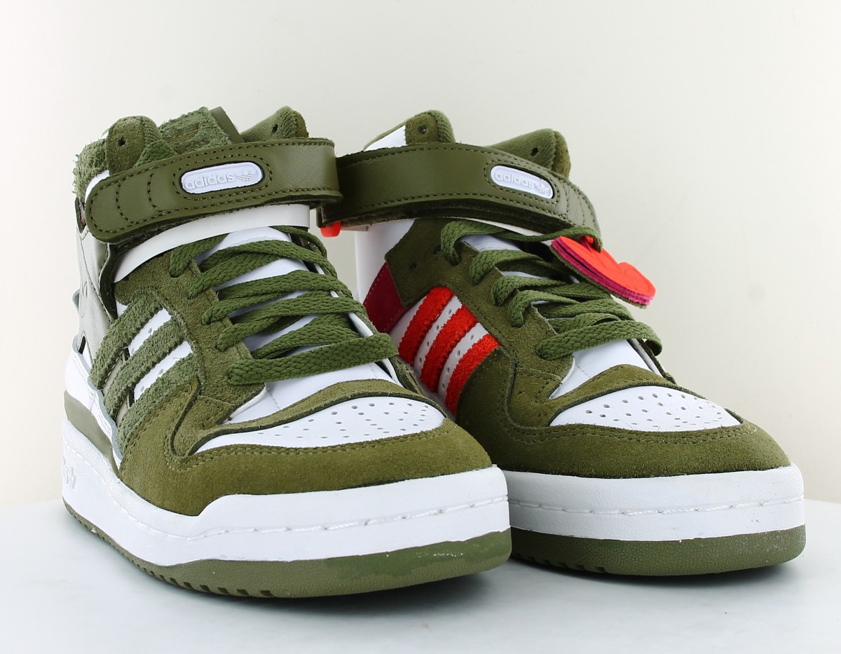 Adidas Forum 84 hi blanc vert forest