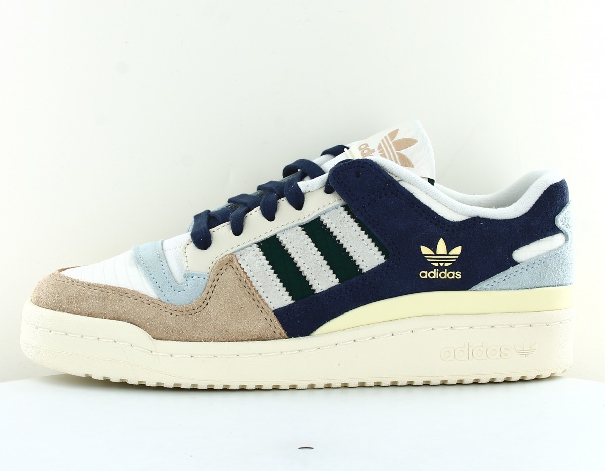 Adidas Forum 84 low cl blanc beige bleu