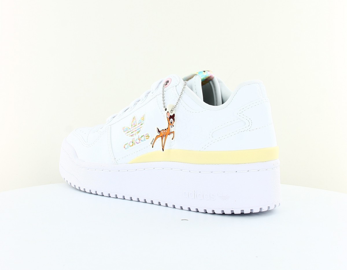 Adidas Forum bold bambi blanc multicolor jaune