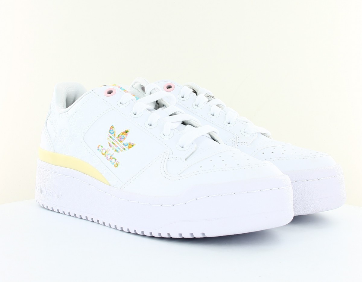 Adidas Forum bold bambi blanc multicolor jaune