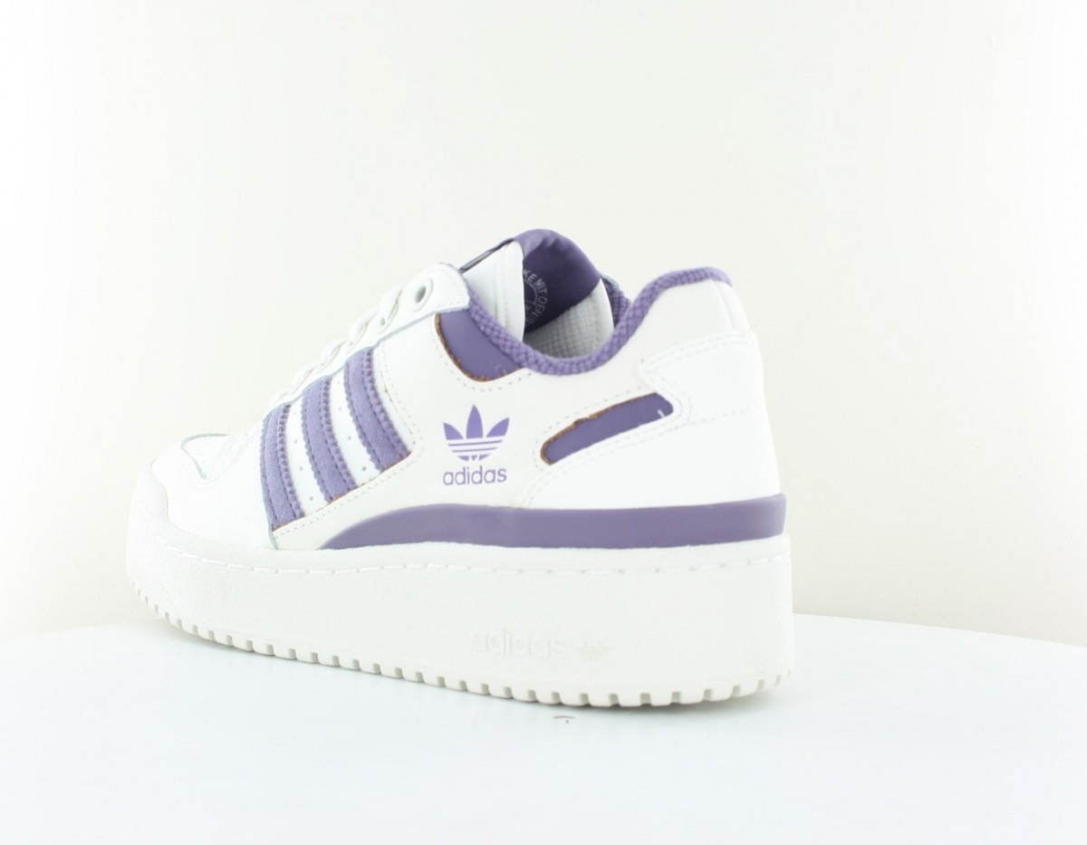 Adidas Forum bold stripes blanc mauve