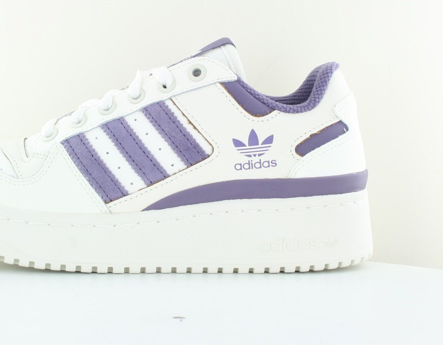 Adidas Forum bold stripes blanc mauve