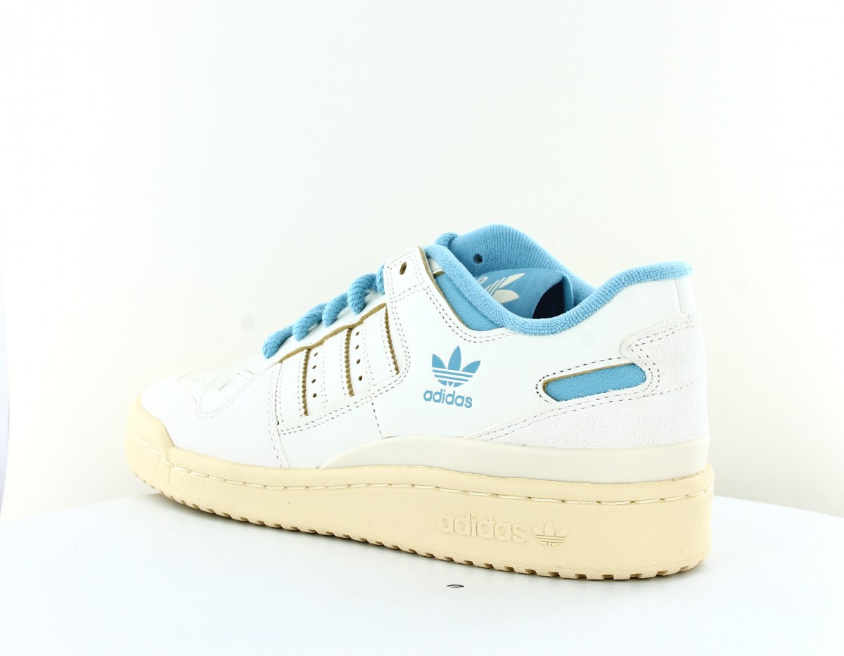 Adidas Forum 84 low cl blanc casse bleu ciel