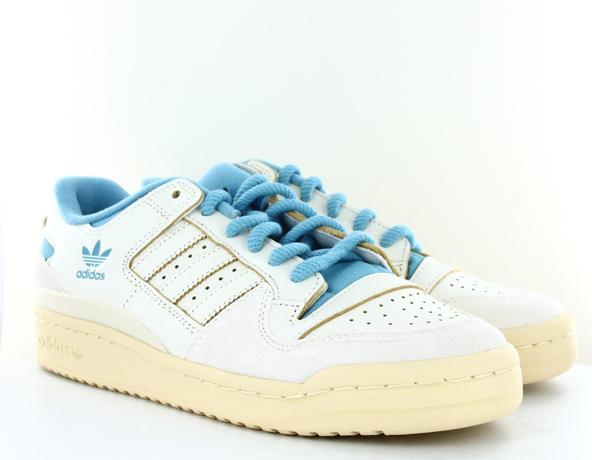 Adidas Forum 84 low cl blanc casse bleu ciel