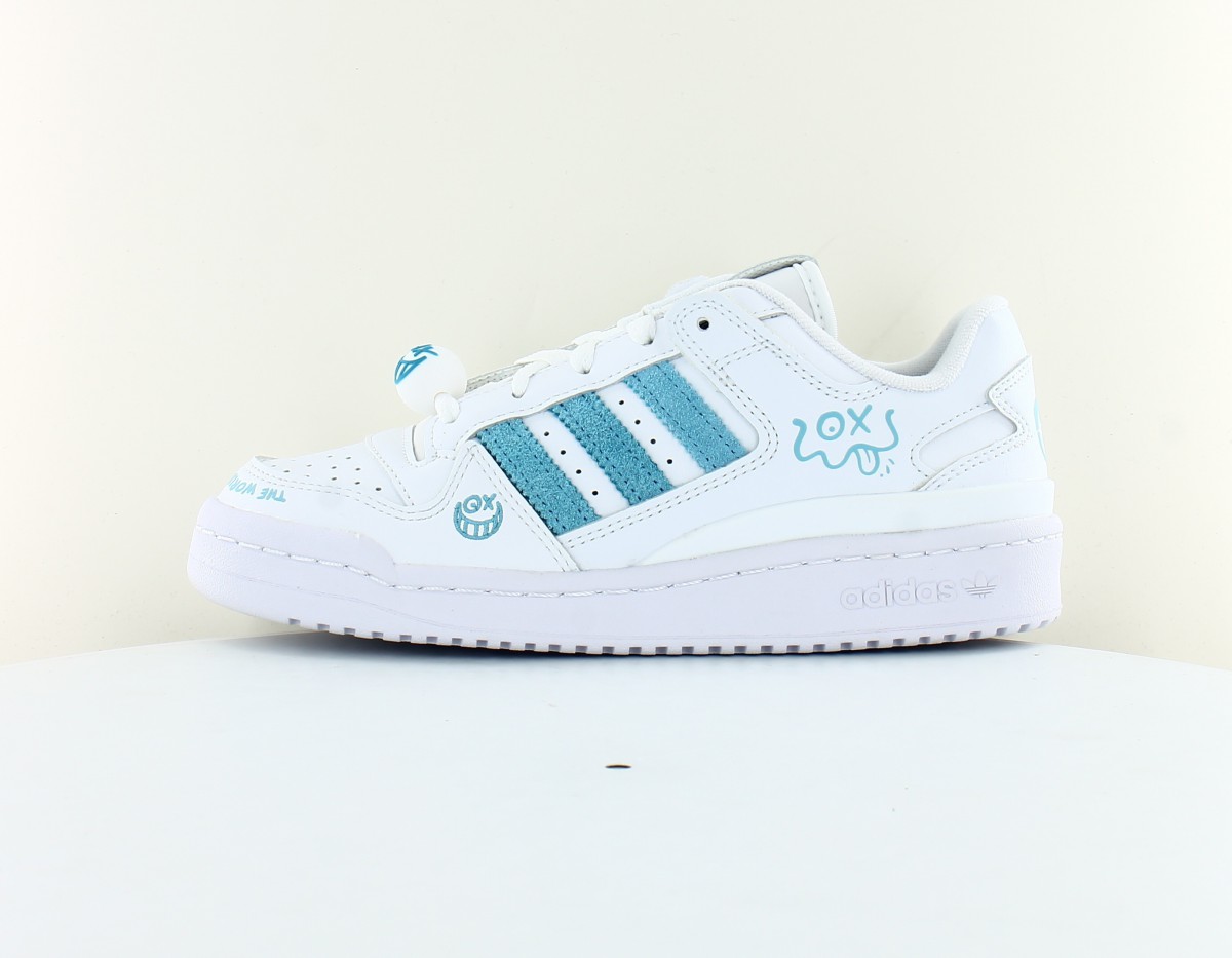 Adidas Forum low andre saraiva blanc bleu