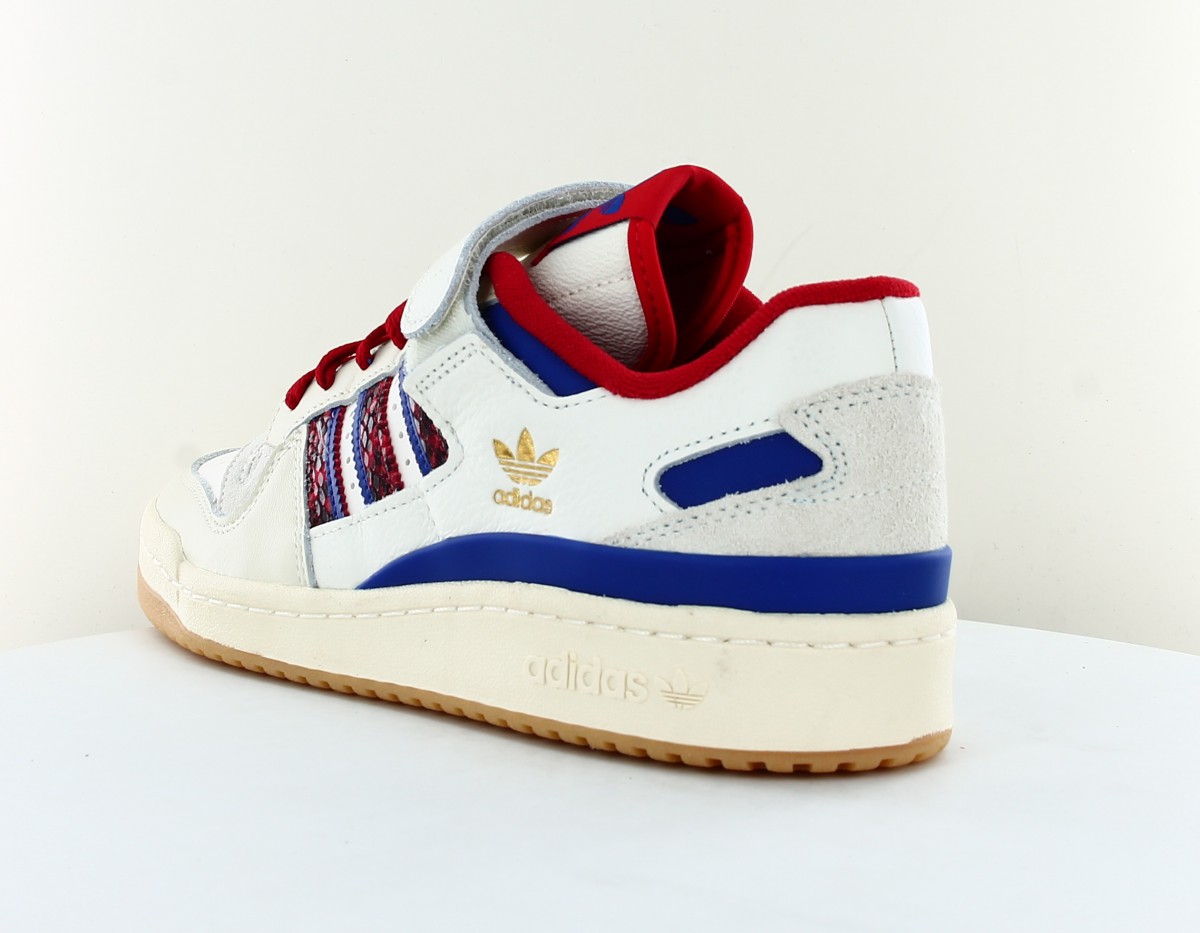 Adidas Forum 84 low beige rouge bleu