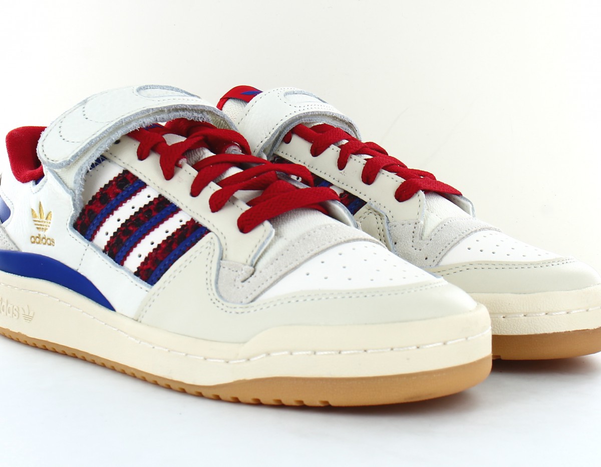 Adidas Forum 84 low beige rouge bleu