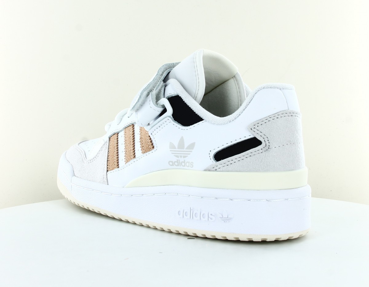 Adidas Forum low blanc beige noir