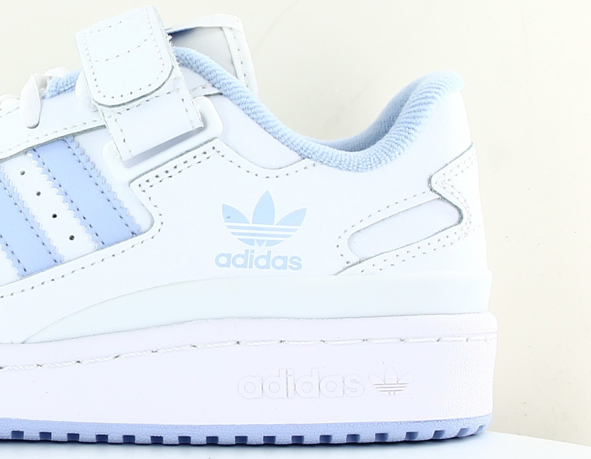 Adidas Forum low femme blanc bleu ciel