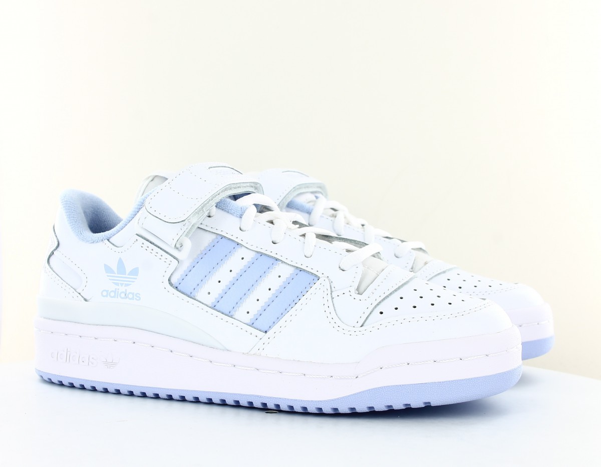 Adidas Forum low femme blanc bleu ciel