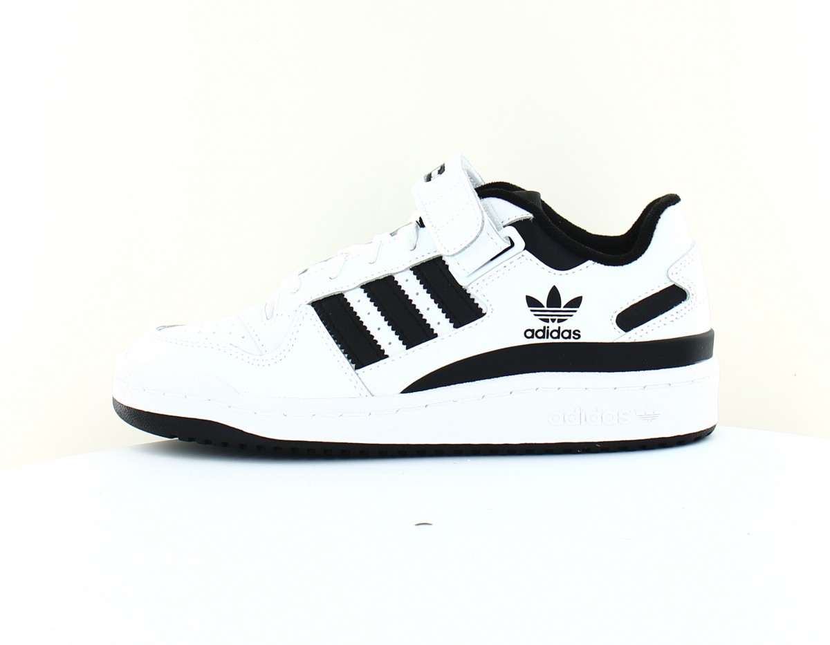 Adidas Forum low blanc noir