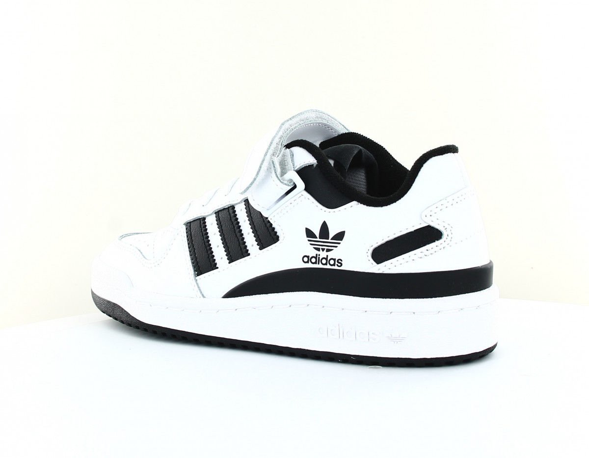 Adidas Forum low blanc noir
