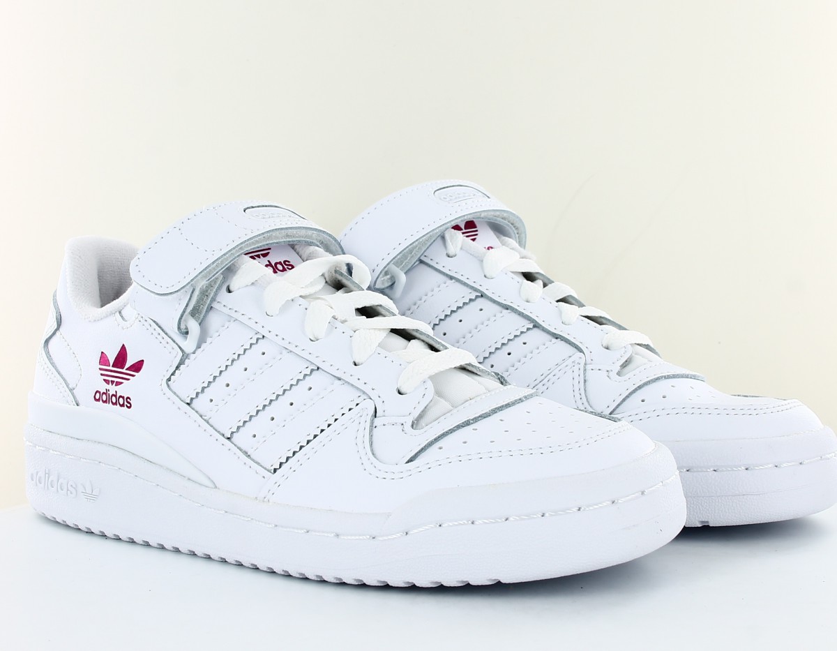 Adidas Forum low blanc rose