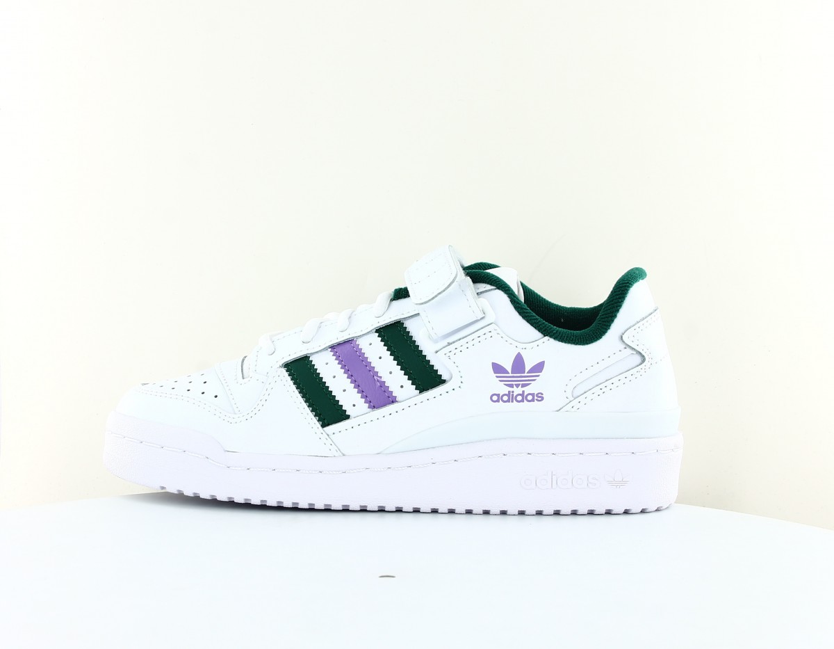 Adidas Forum low femme blanc vert mauve