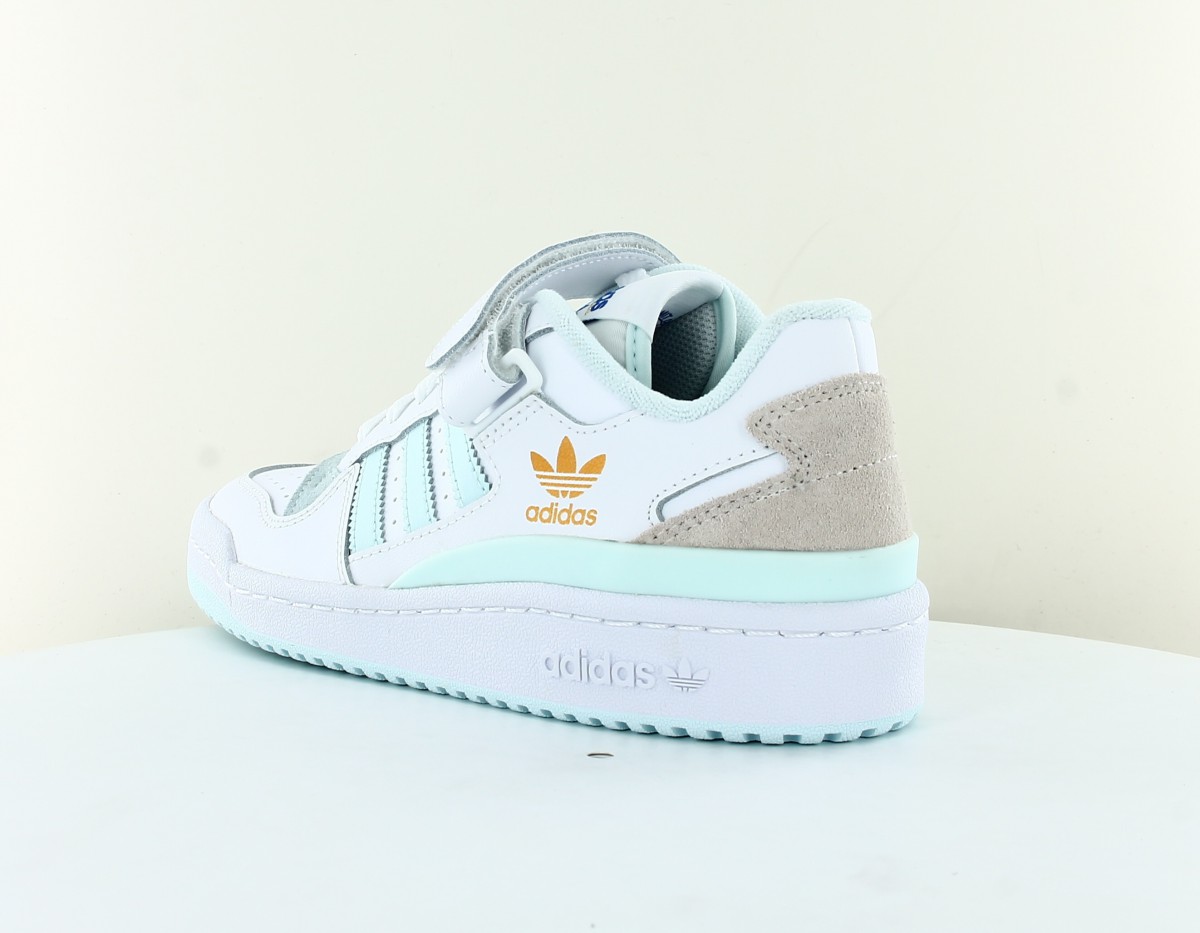 Adidas Forum low blanc or bleu ciel