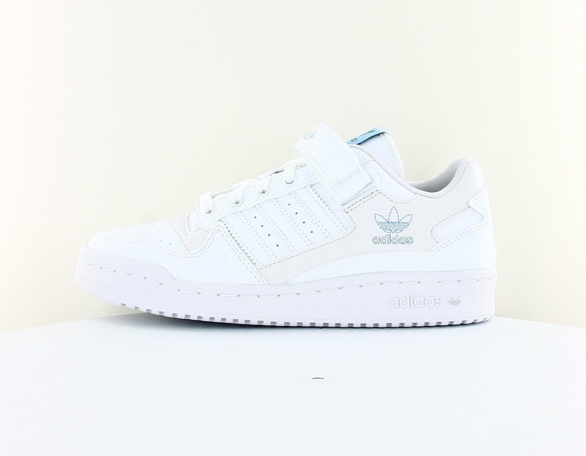 Adidas Forum low vegan blanc bleu