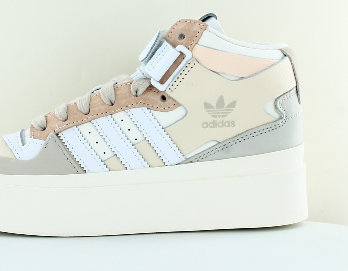 Adidas Forum mid bonega beige blanc beige