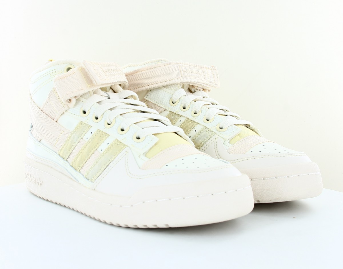 Adidas Forum mid parley beige rose poudré jaune