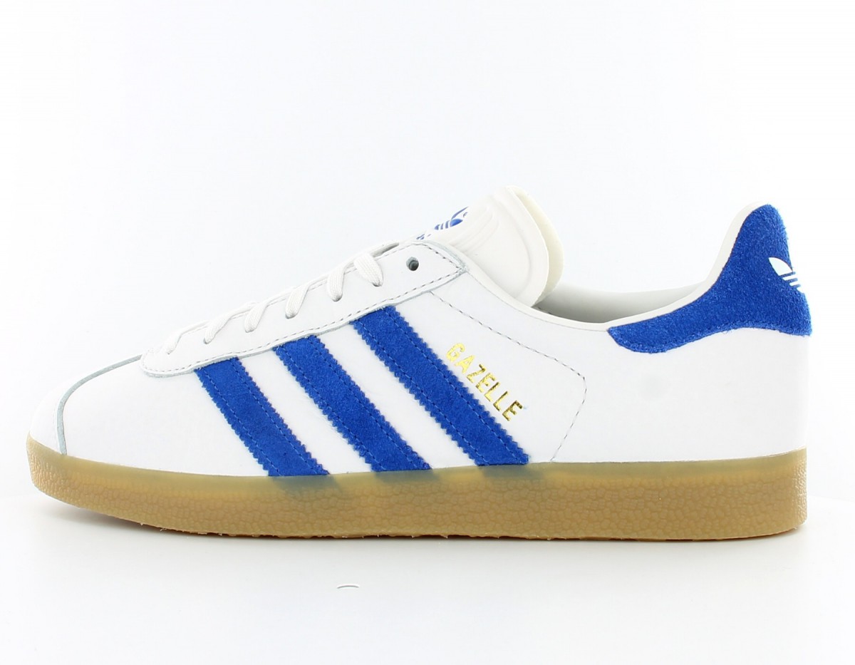 Adidas gazelle Blanc/Bleu/Gomme
