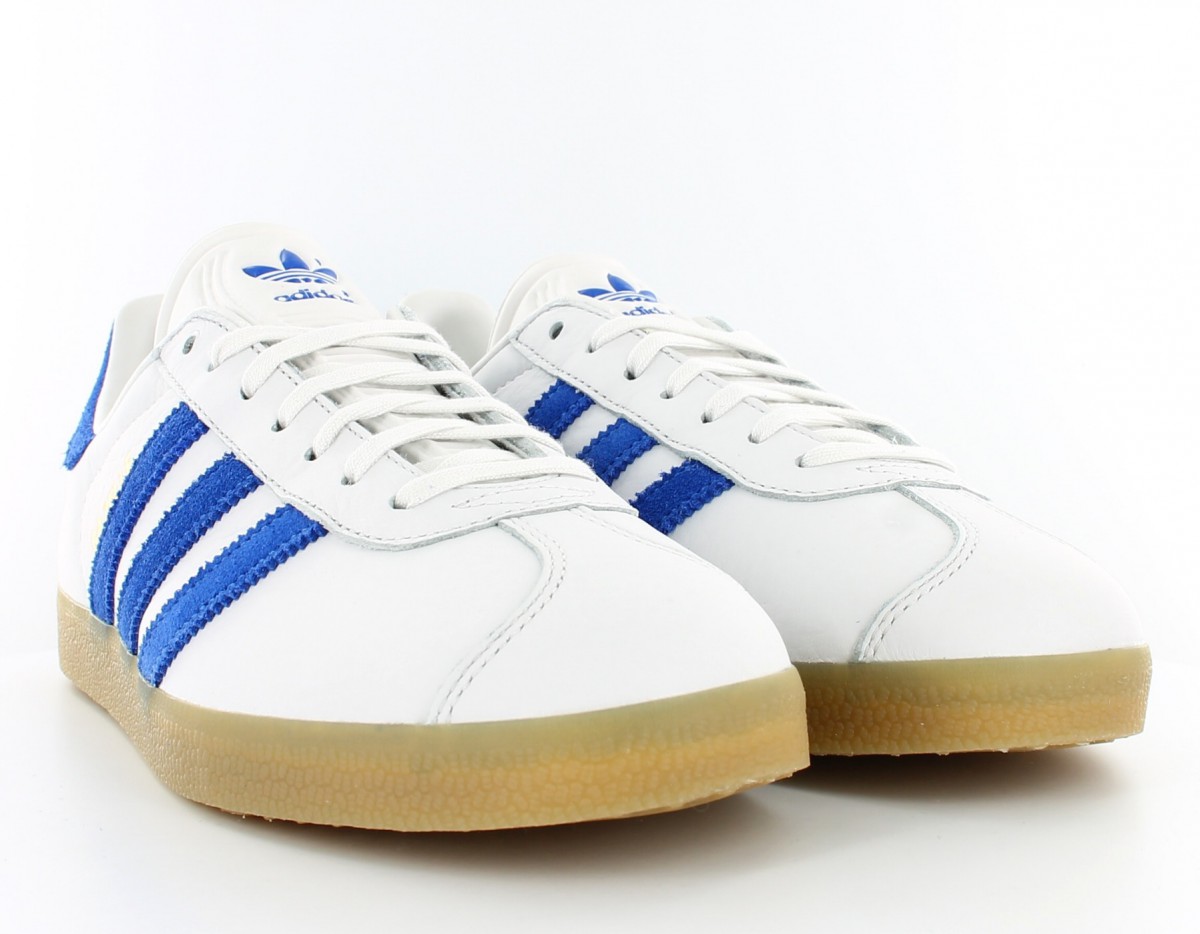 Adidas gazelle Blanc/Bleu/Gomme