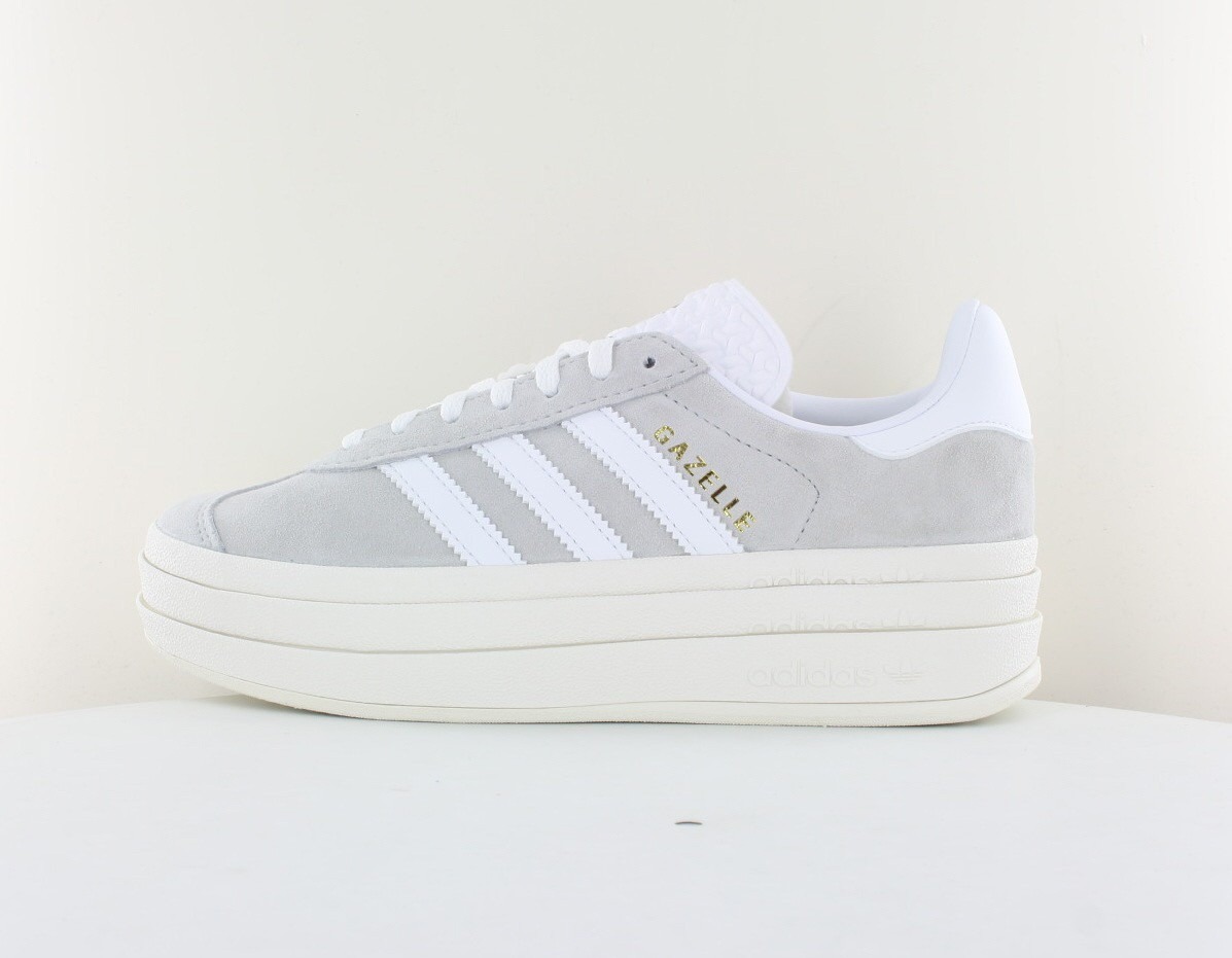 Adidas Gazelle bold gris blanc