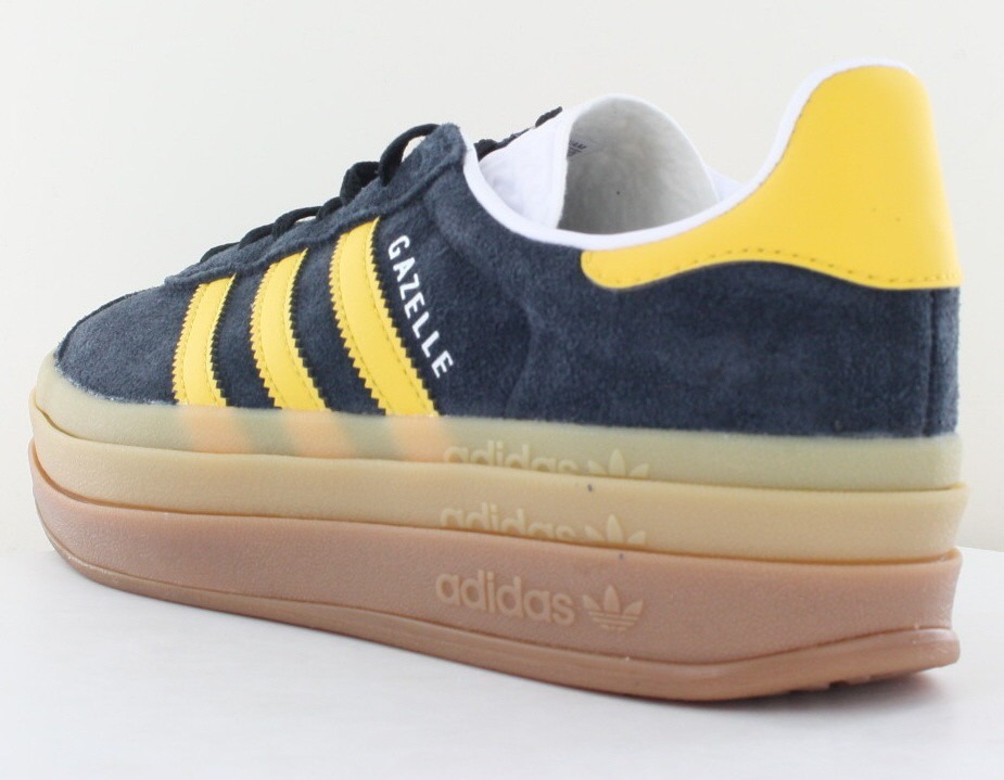 Adidas Gazelle bold noir jaune