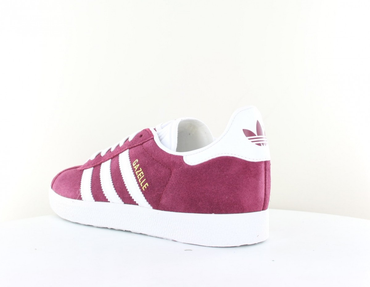 Adidas Gazelle bordeaux blanc