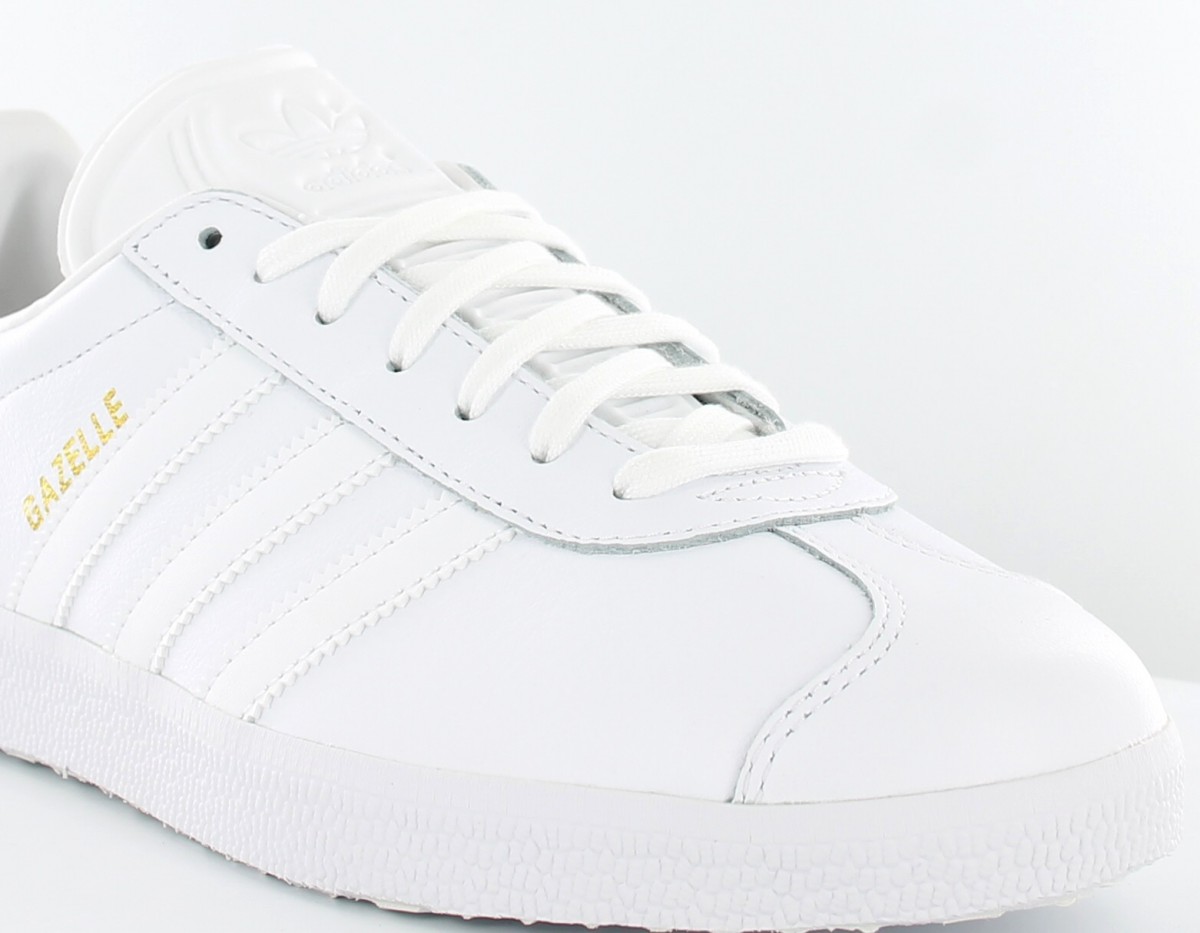 gazelle cuir blanche femme