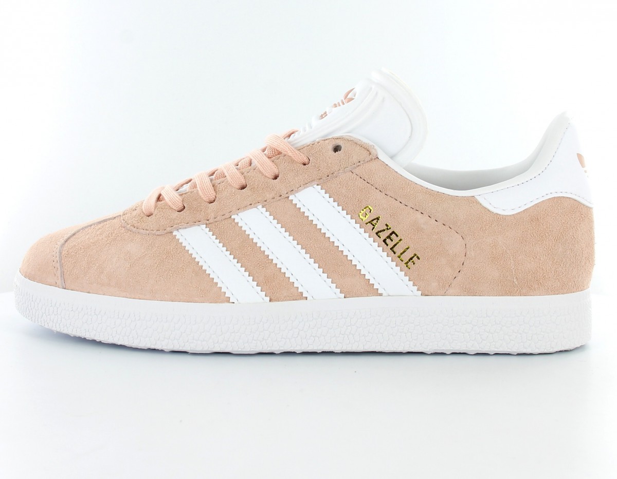 Adidas gazelle Rose-Blanc