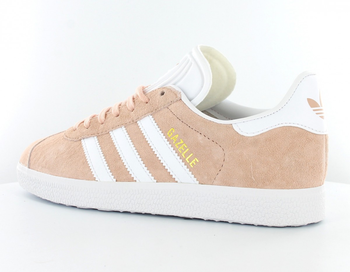 Adidas gazelle Rose-Blanc