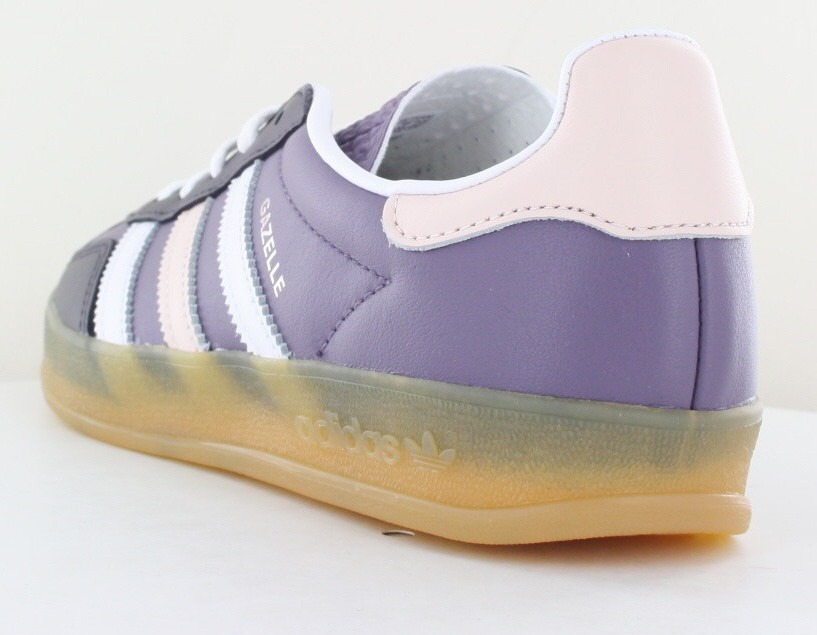 Adidas Gazelle indoor cuir violet rose gomme